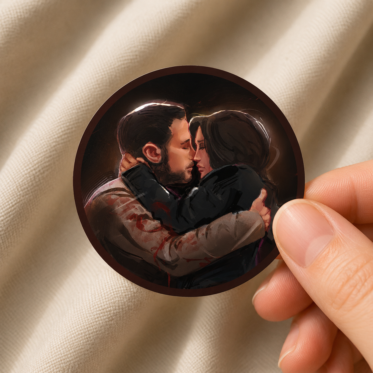 Frenchie & Kimiko Inspired Love Sticker