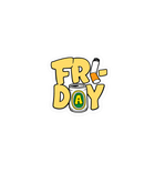 Friday Fun Vibes Sticker