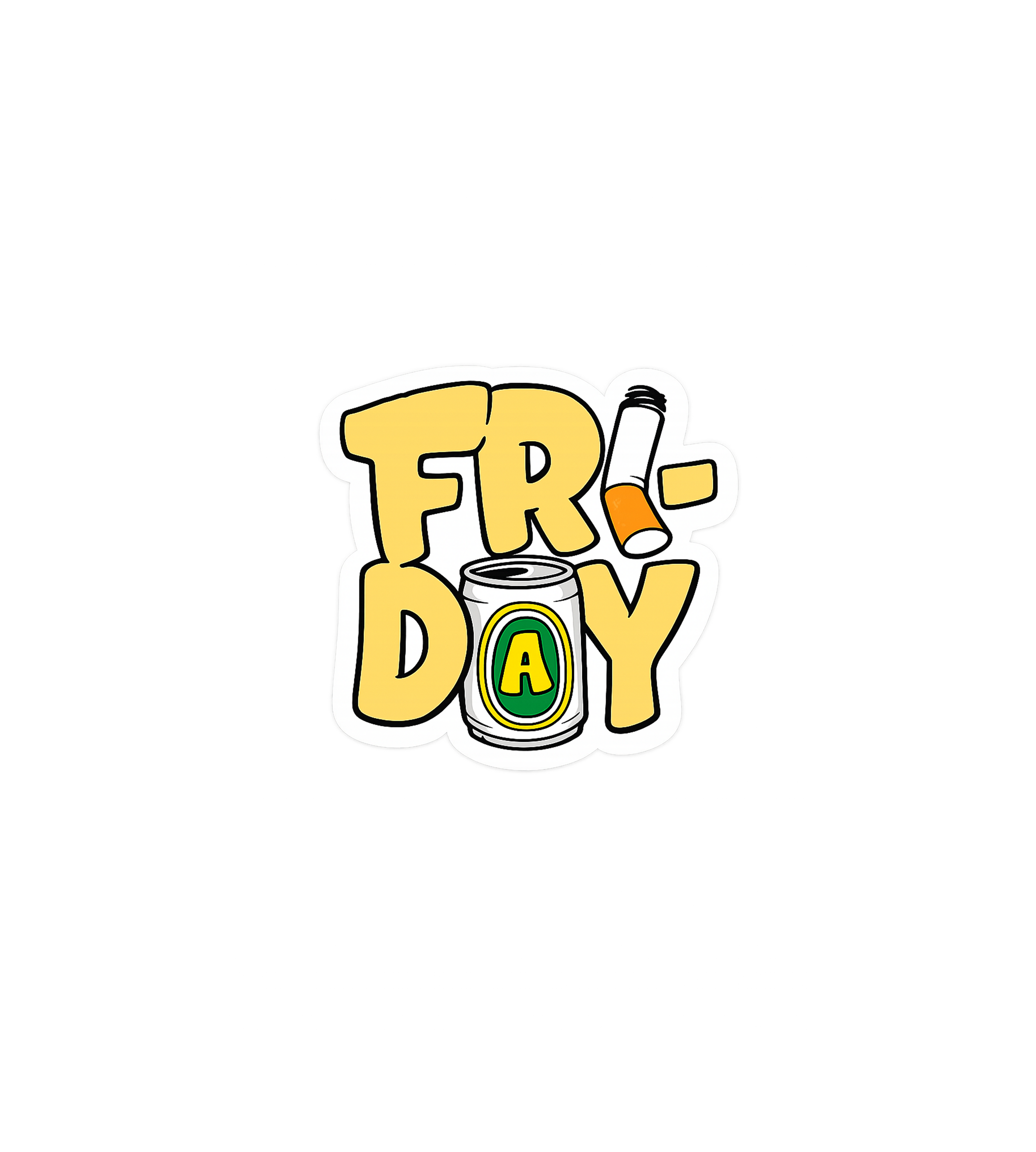 Friday Fun Vibes Sticker