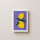 Lemon Stamp Fridge Magnet | Aesthetic Mini Art Decor