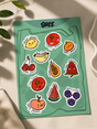 Fruit Gang Sticker Sheet | Cute Waterproof Vinyl Stickers