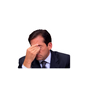Michael Scott Facepalm Sticker