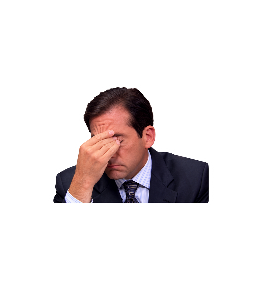 Michael Scott Facepalm Sticker