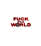 F*ck The World Scribble Sticker