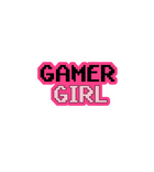 Gamer Girl Pixel Sticker