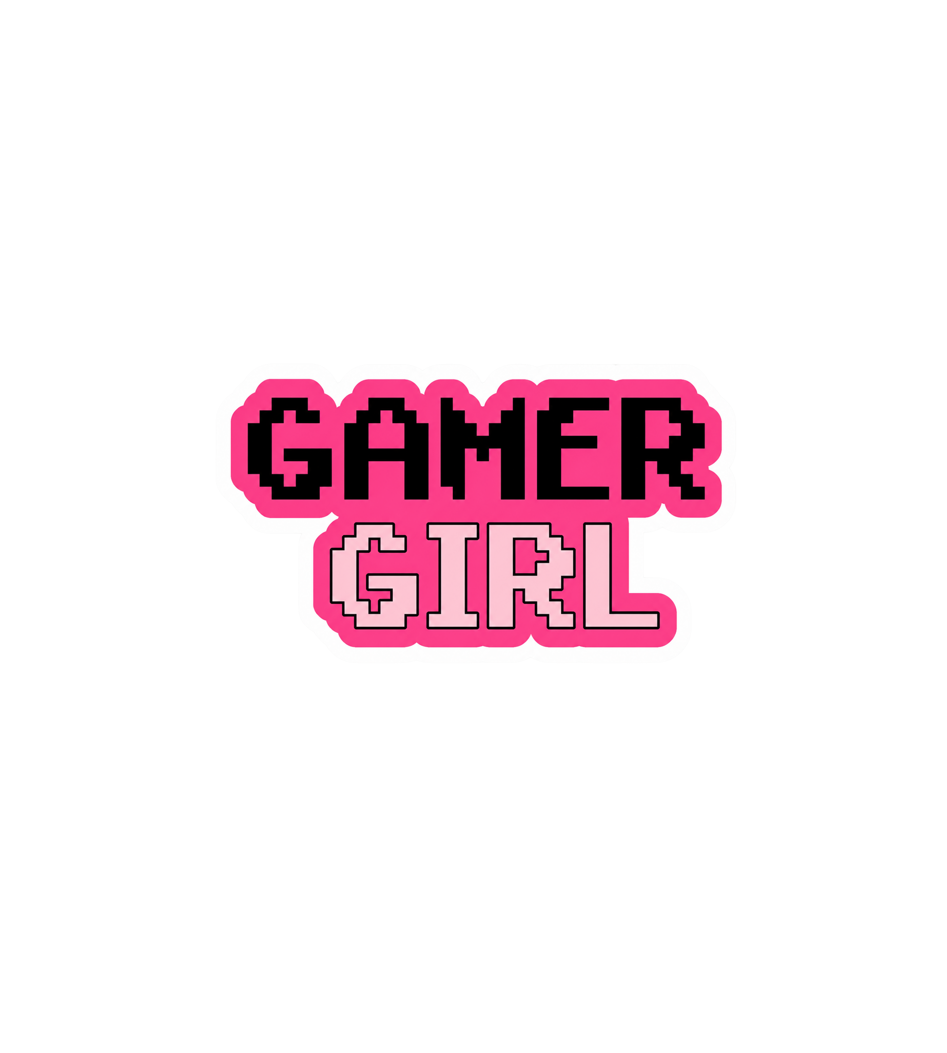 Gamer Girl Pixel Sticker