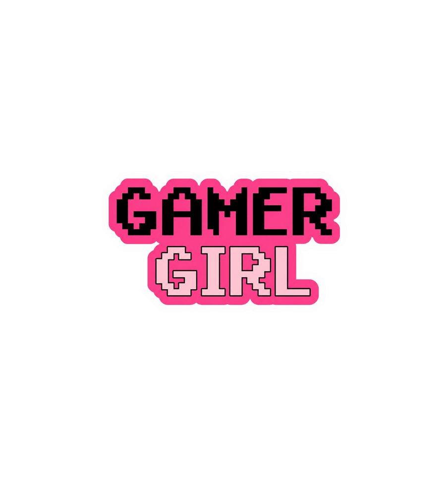 Gamer Girl Pixel Sticker