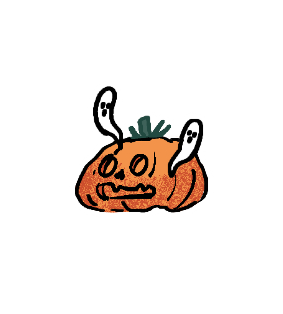 Ghost Pumpkin Sticker