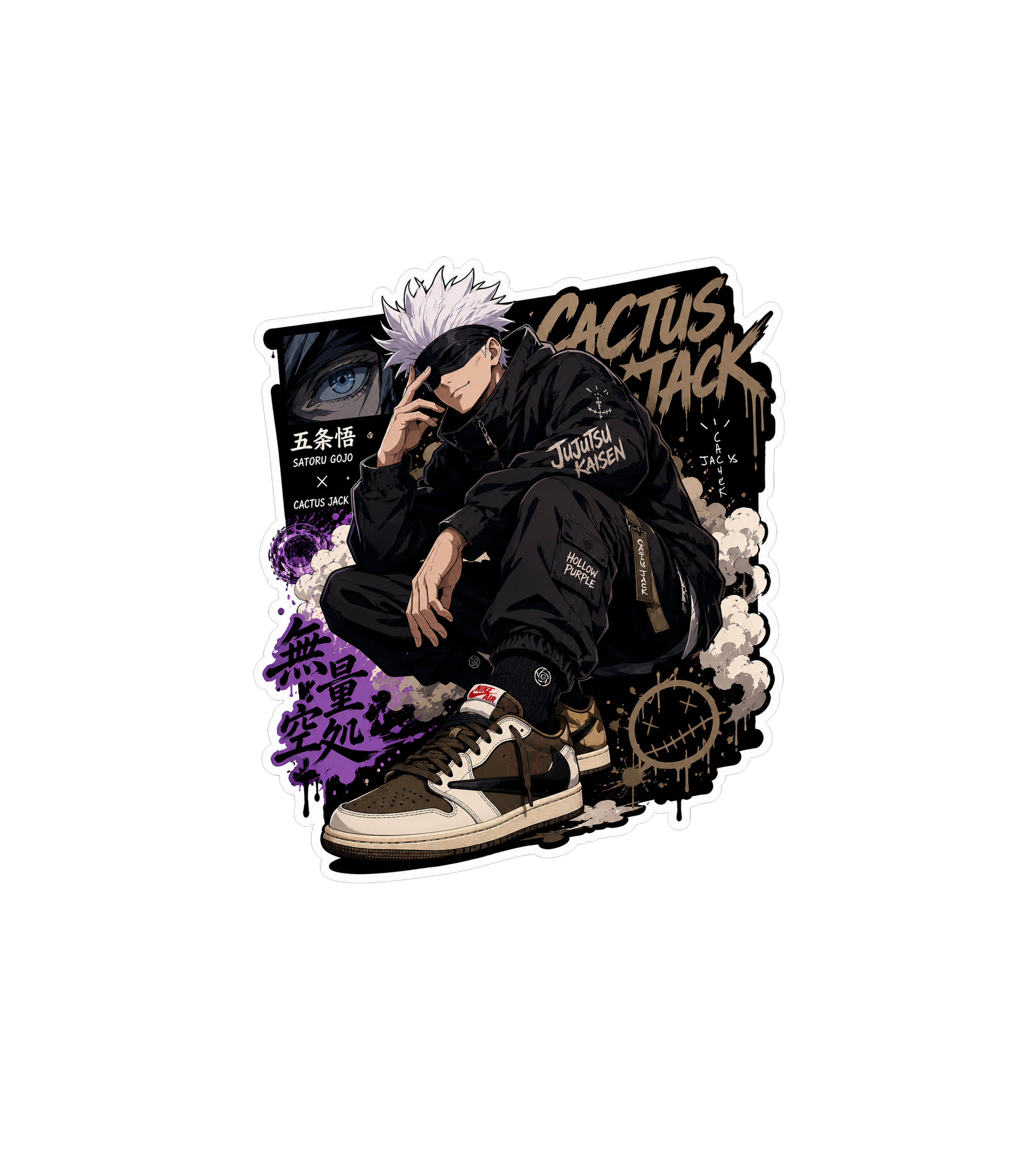 Gojo Cactus Jack Sneakerhead Sticker