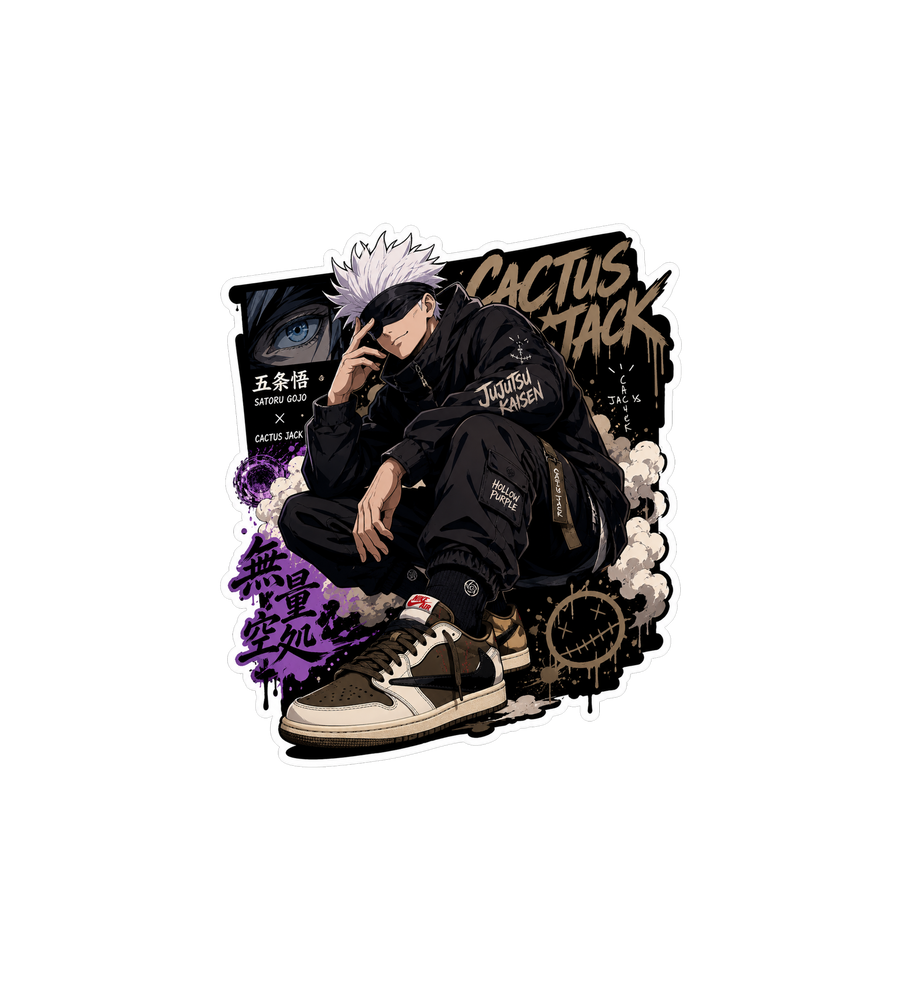 Gojo Cactus Jack Sneakerhead Sticker