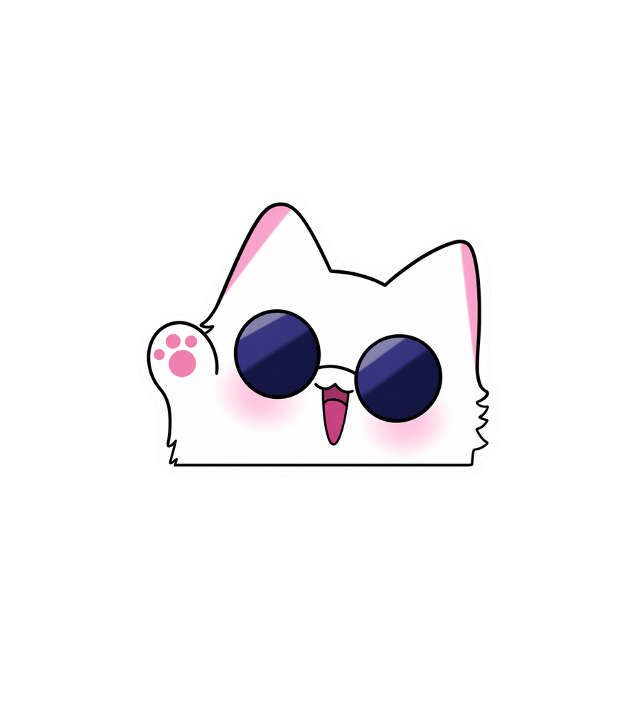 Cool Cat with Sunglasses Sticker