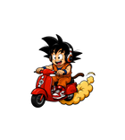 Goku Cloud Rider Scooter Sticker