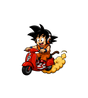 Goku Cloud Rider Scooter Sticker