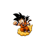 Goku Cloud Kicks Sticker