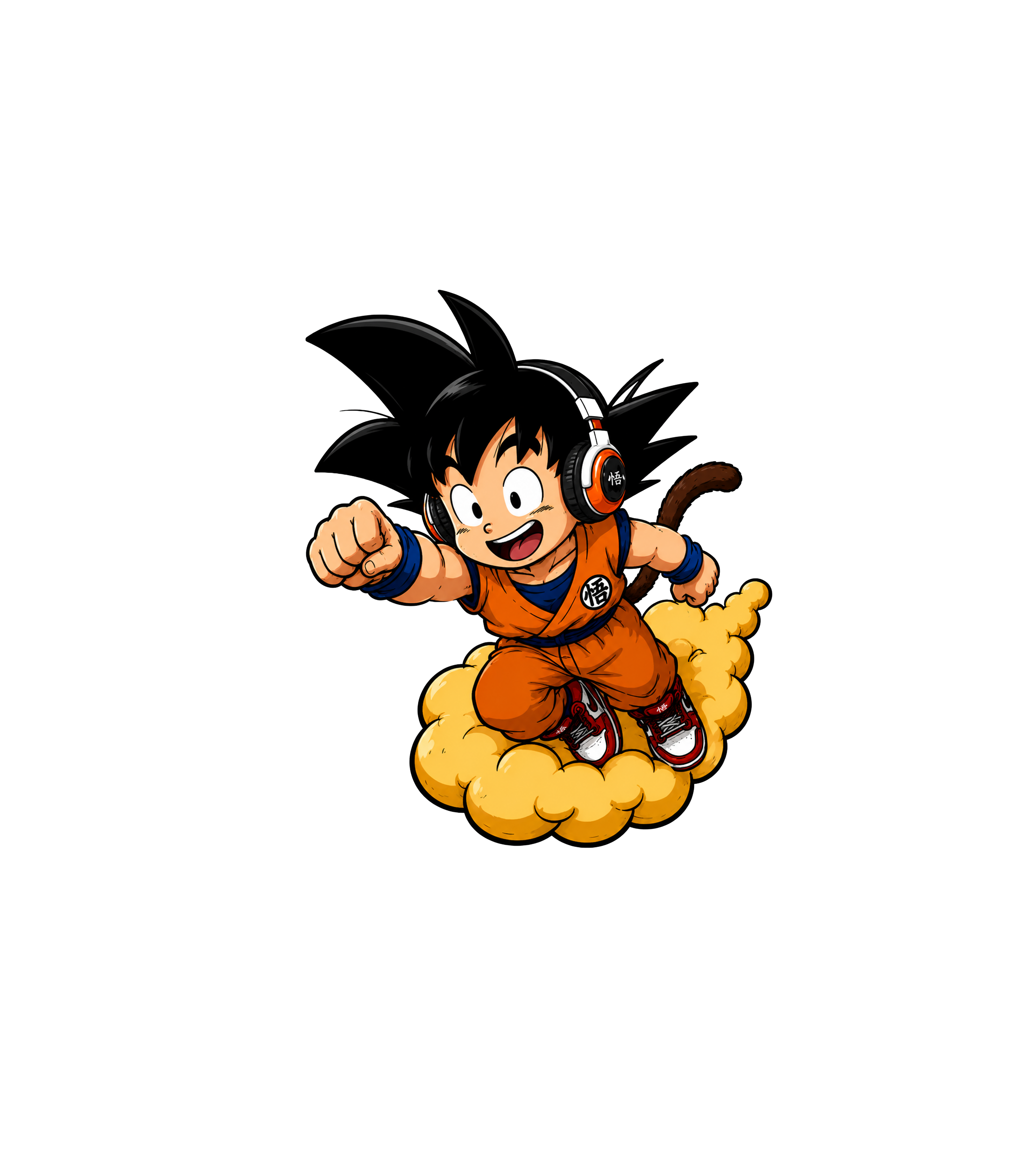 Goku Cloud Kicks Sticker