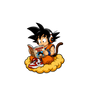 Goku Manga Reader Sticker