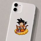 Goku Manga Reader Sticker
