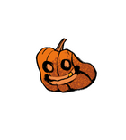 Golden Tooth Pumpkin Sticker