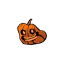 Golden Tooth Pumpkin Sticker
