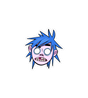 Gorillaz Face Sticker