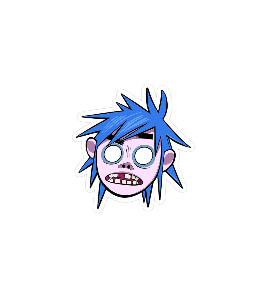 Gorillaz Face Sticker