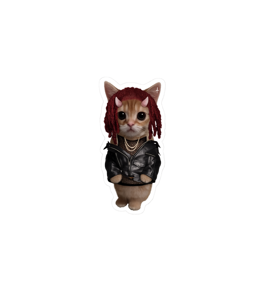 Goth Kitten Sticker