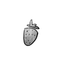 Grey Strawberry Sticker