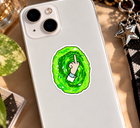 Green Portal Hand Sticker - Rick & Morty