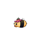 Fuzzy Flower Bee Sticker