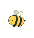 Cute Happy Bumblebee Sticker