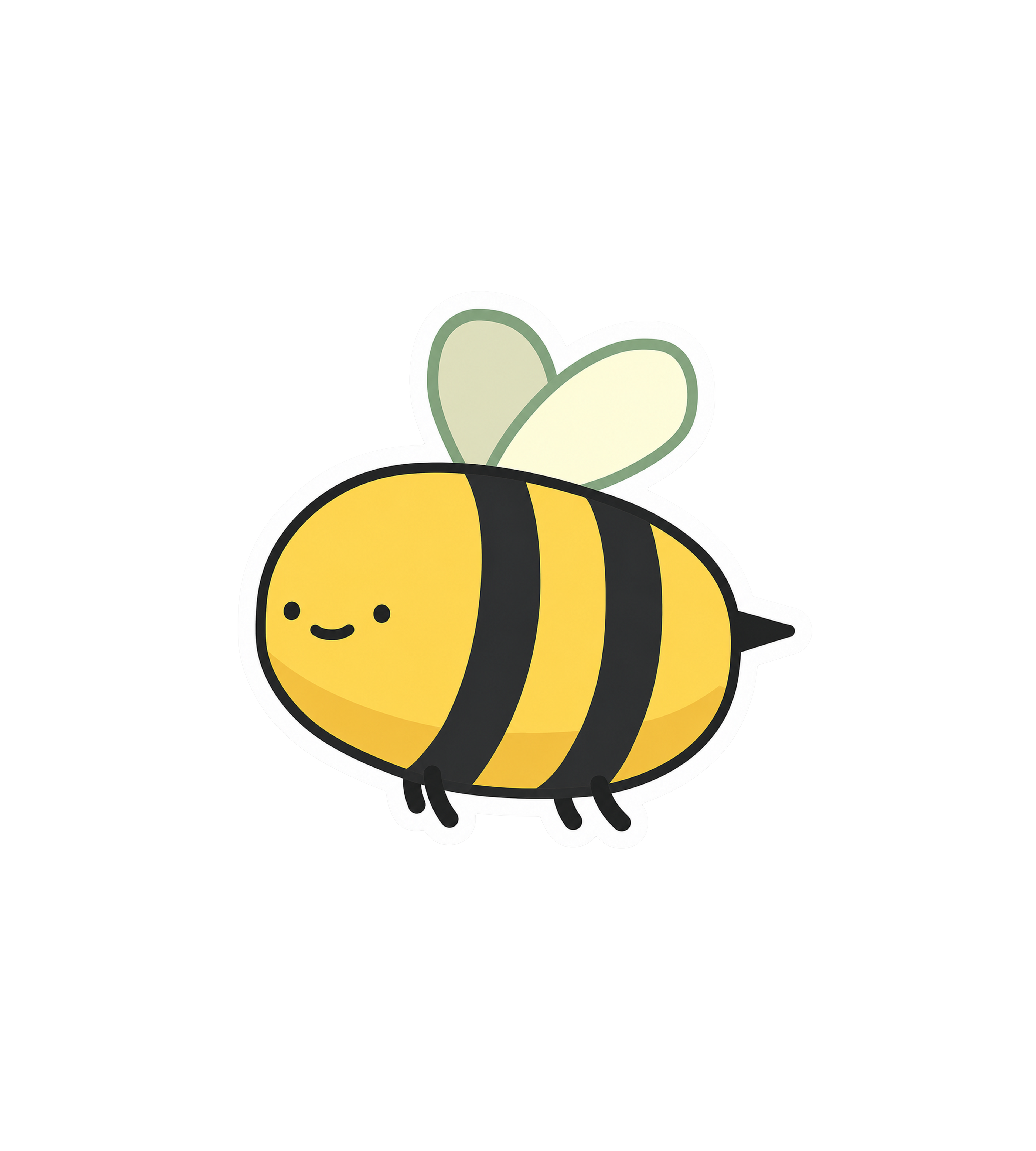 Cute Happy Bumblebee Sticker