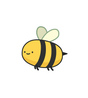 Cute Happy Bumblebee Sticker