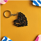 Abstract Heart Keychain