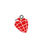 Heart Grenade Sticker