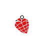 Heart Grenade Sticker