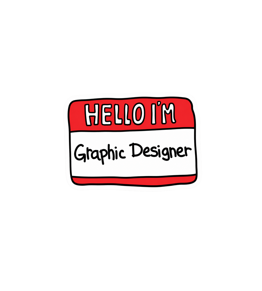 Hello I'm Graphic Designer Sticker