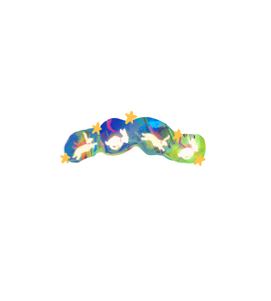 Glowing Bunny Night Sticker