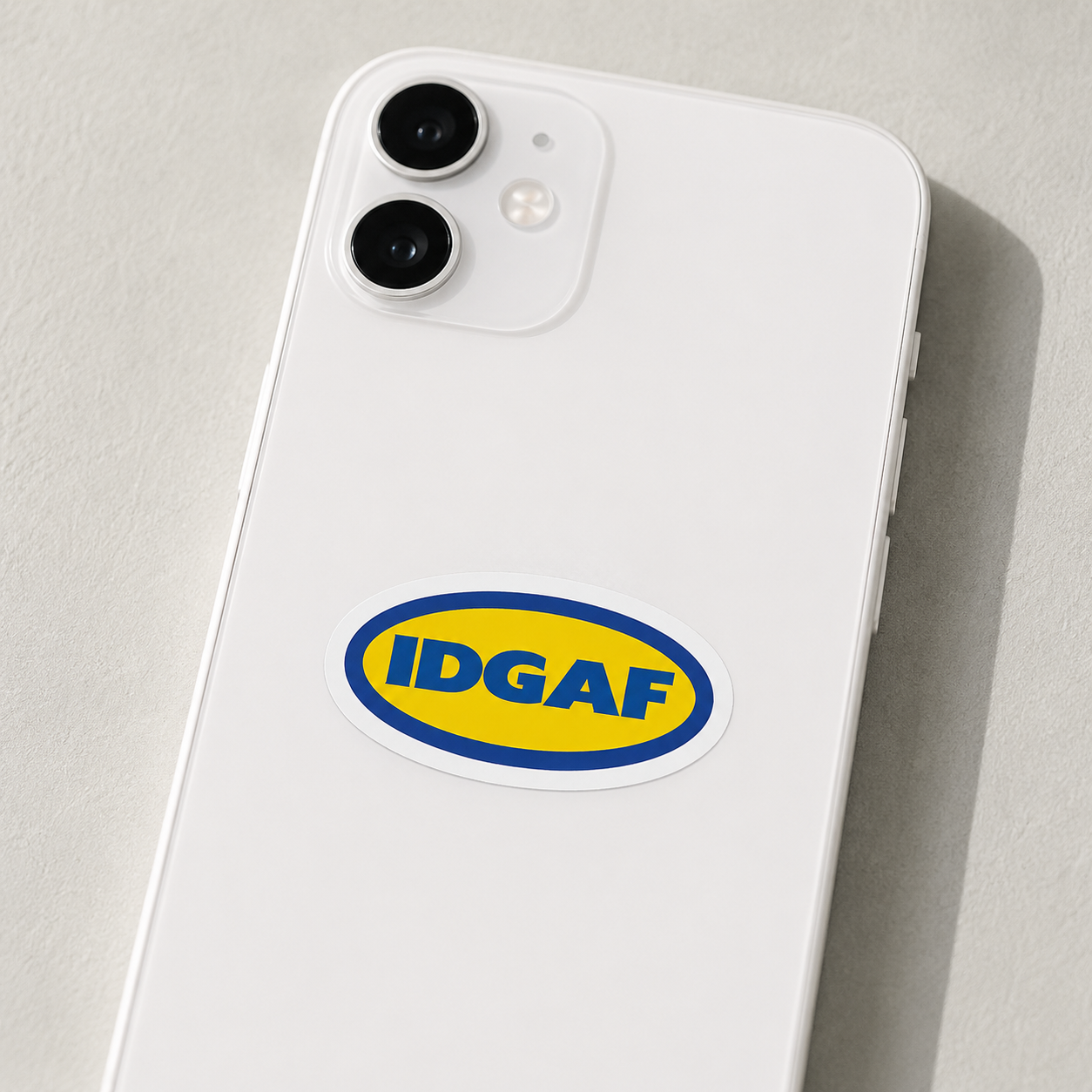 IDGAF Parody Sticker