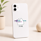 I'm Fine Cat Sticker