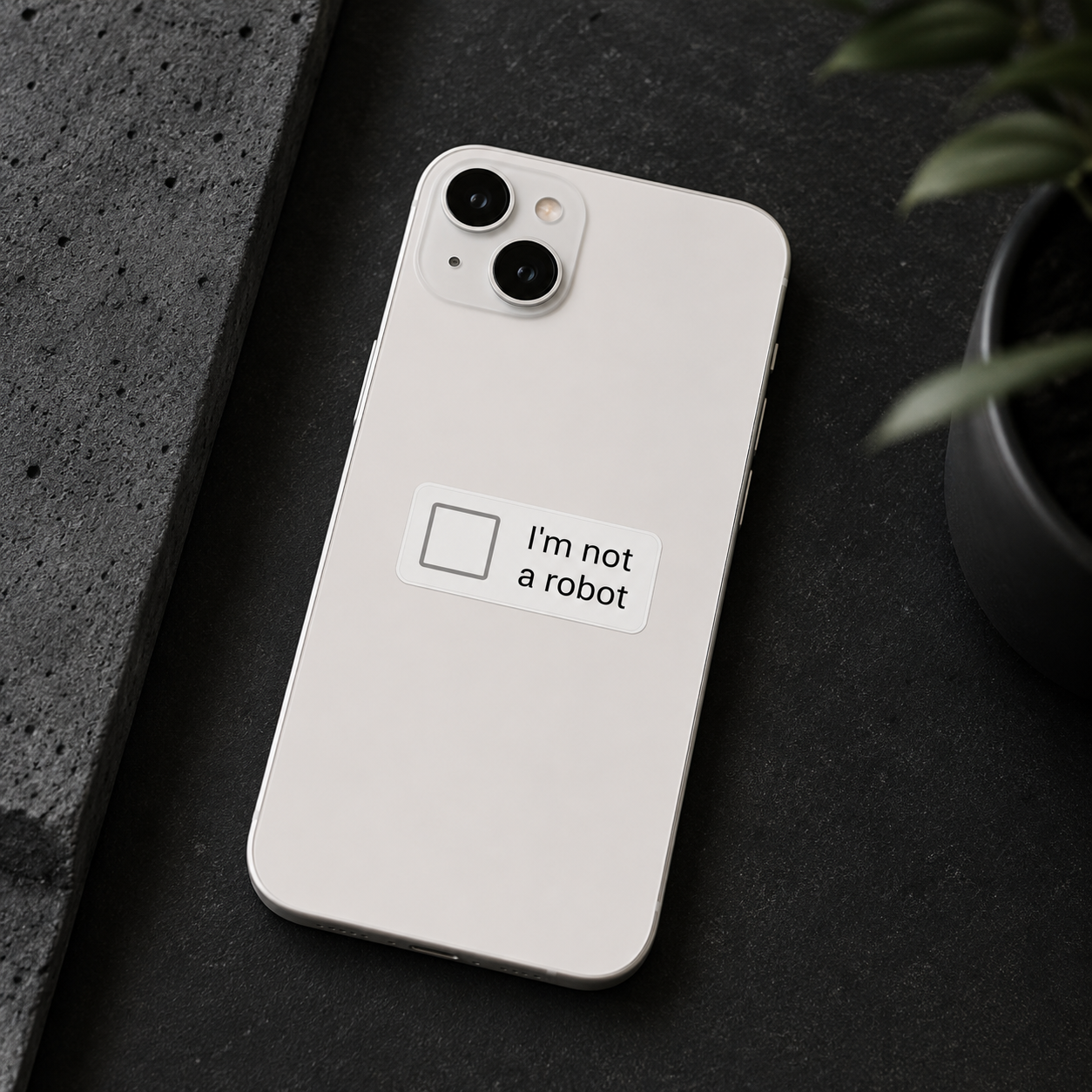 I'm Not a Robot Sticker