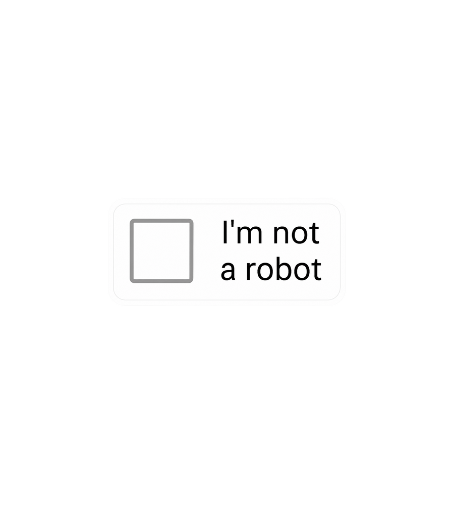 I'm Not a Robot Sticker