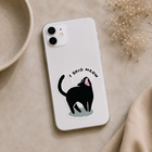 I Said Meow Black Cat Sticker
