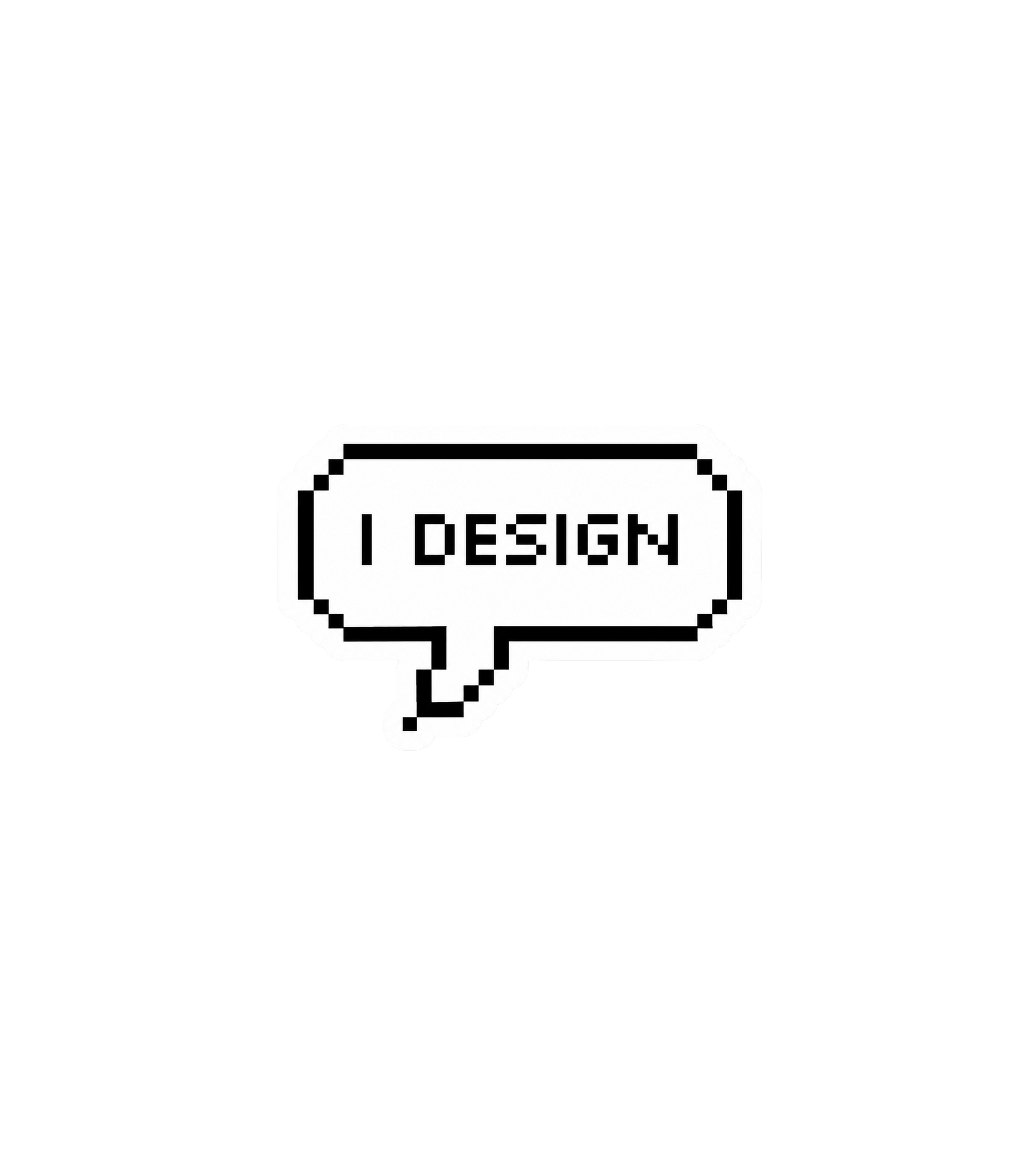 I Design Pixel Art Sticker