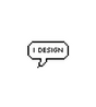 I Design Pixel Art Sticker