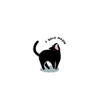 I Said Meow Black Cat Sticker