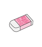 It's Okay to Make Mistakes Eraser Sticker