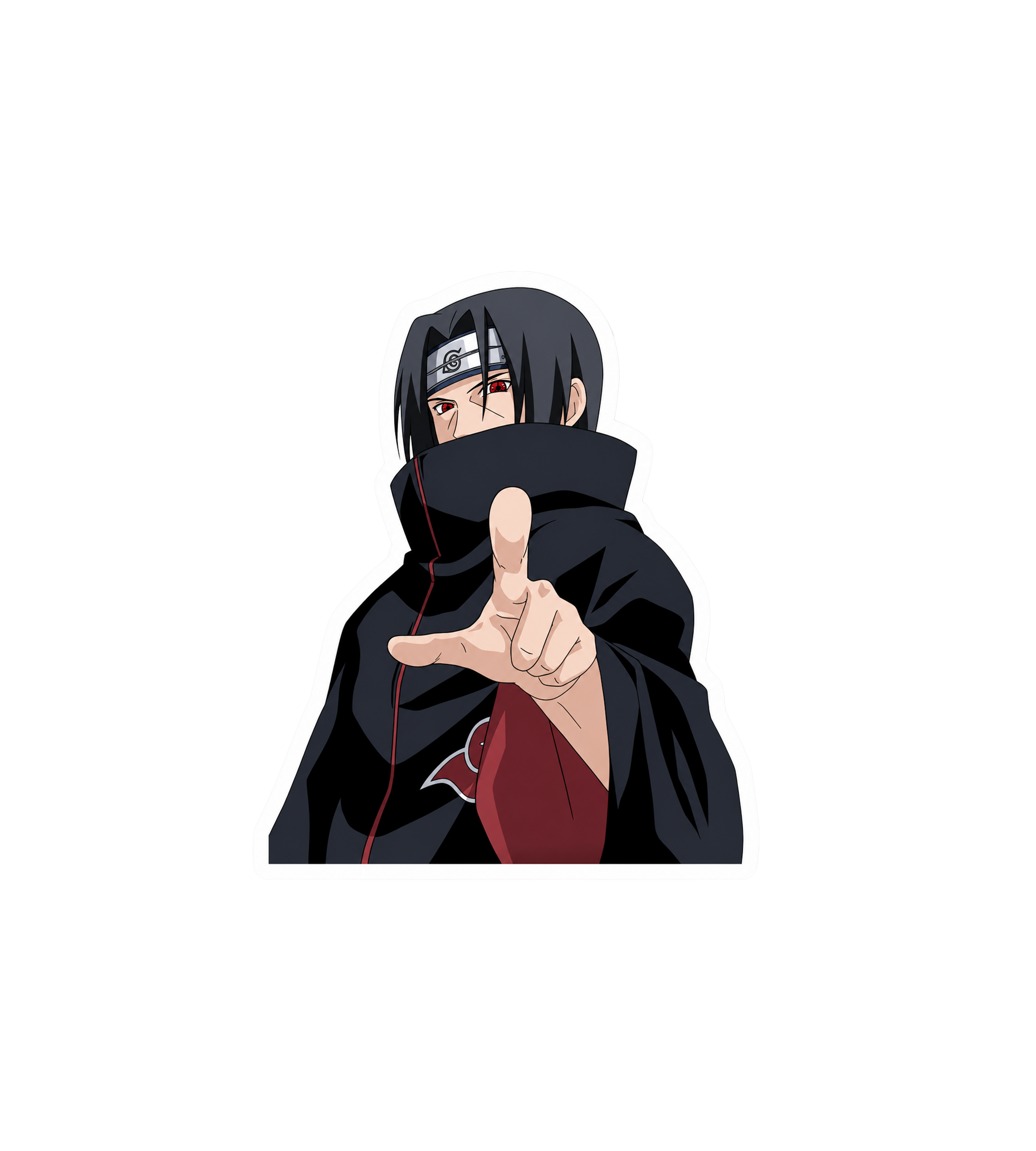 Itachi Uchiha Pointing Sticker