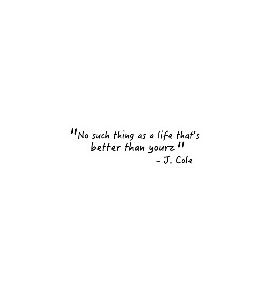 J. Cole Quote Sticker