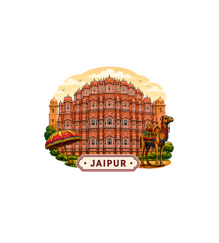 Jaipur Hawa Mahal Sticker