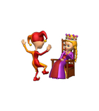 Jester & Queen Sticker